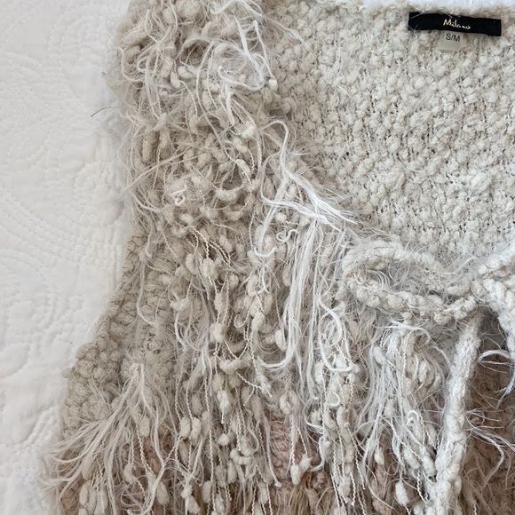 Milano Shaggy Vest, Color Block, Size S/M - Picture 5 of 12